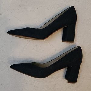 Marc Fisher heels denim square shoes pumps 6M
